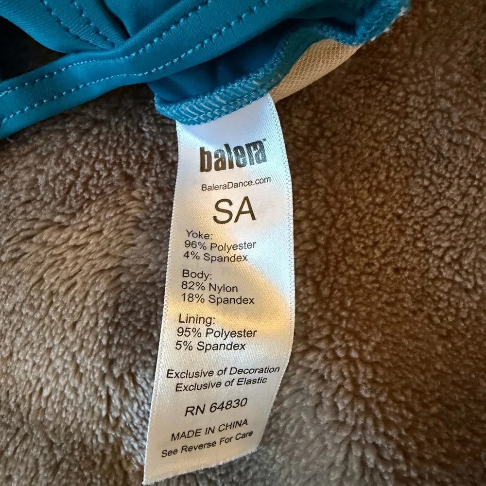 balera dark Teal Strappy bra top -NWOT SA. Dance - Picture 3 of 3